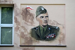 Odsłonięcie muralu gen. Andersa w Dąbrowie Górniczej