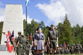 Uroczystości upamiętniające ofiary II wojny światowej w Muzeum Gross-Rosen 