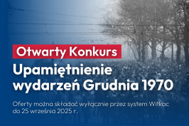 Upamiętnienie Grudnia 1970: Otwarty Konkurs